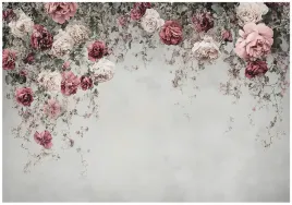 fototapeta-kwiaty-roze-beton-sypialnia-salon-tapeta-flizelina-350x250