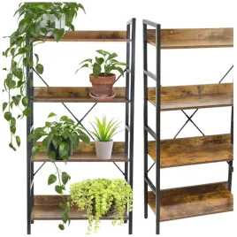 kwietnik-regal-otwarty-polka-szafka-metalowy-drewniana-regal-styl-loft-braz