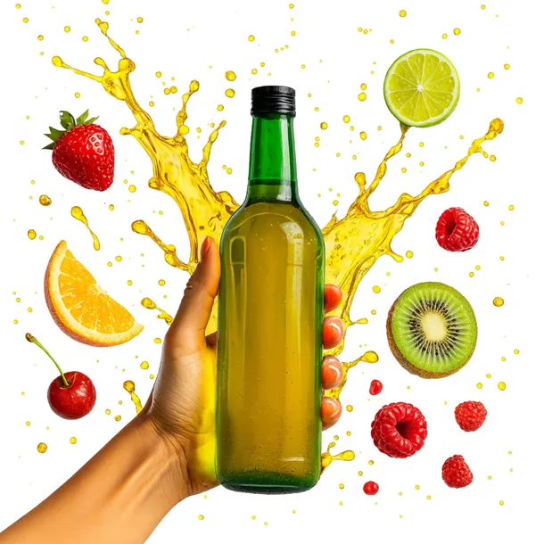 BUTELKA SZKLANA 0,5 l NA OLIWĘ SOKI CYDR OCET SOK BIMBER WÓDKĘ NALEWKI