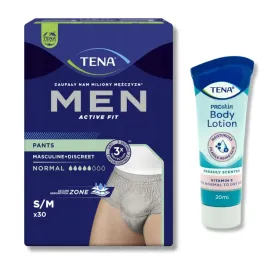 tena-men-pants-normal-szare-majtki-chlonne-s-m-meskie-30szt-balsam-20ml