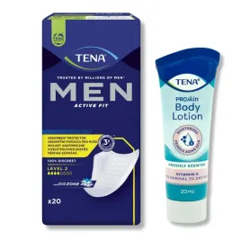tena-men-active-level-2-meskie-wkladki-urologiczne-20szt-lotion-balsam-20ml