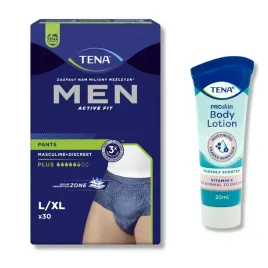 tena-men-pants-plus-majtki-nietrzymanie-moczu-meskie-l-xl-30szt-balsam-20ml