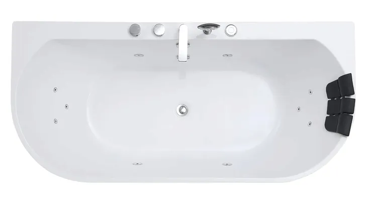 BRAIDER Wanna wolnostojąca Restia z hydromasażem 170 cm. Biała jacuzzi