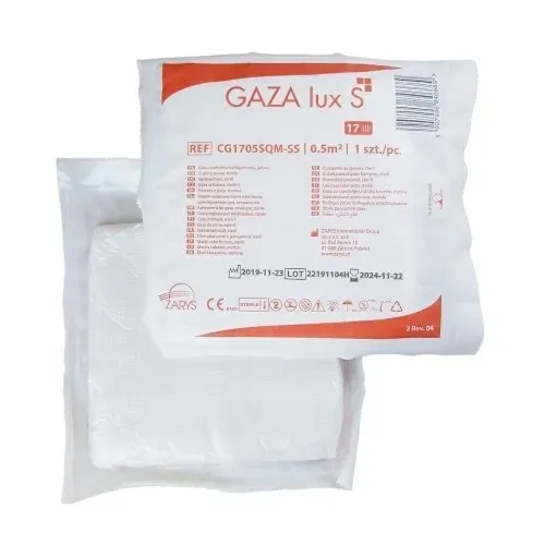 Gaza Opatrukowa Jednorazowa Jałowa Sterylna 17-nitkowa 1 Sztuka Zarys Lux S