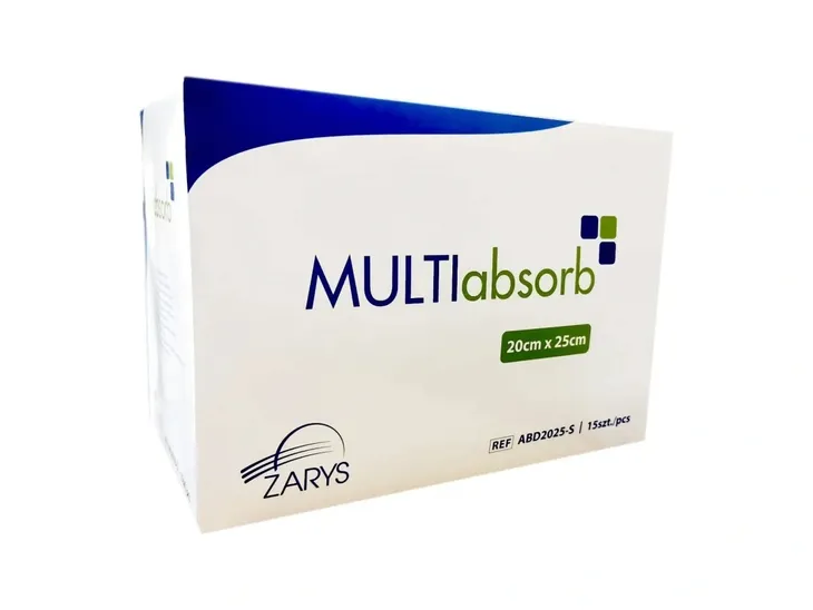 Kompres z Wkładem Wysokochłonnym JAŁOWY 20x25 cm ZARYS MultiAbsorb 15 szt.
