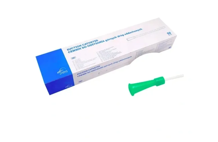 Cewnik Do Odsysania Górnych Dróg Oddechowych CH-14 500 mm 50 szt Sterylny