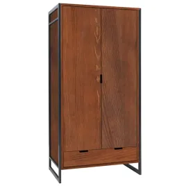 szafa-188x94-loft-wood-z-drazkiem-i-polkami-drewno-i-metal-kolor-kasztan