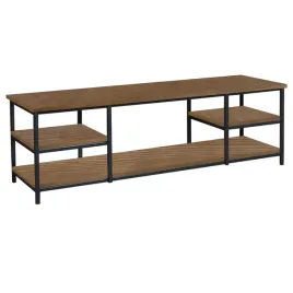 stolik-rtv-154-cm-sydney-iii-drewno-z-metalem-kolor-brazowy