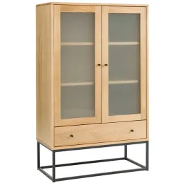 witryna-szafka-146-x-90-cm-z-drewna-litego-logan-z-szuflada