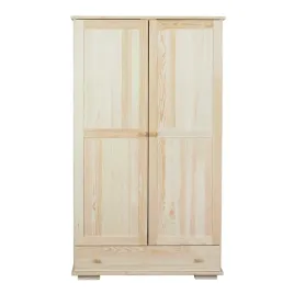 szafa-drewniana-100-cm-modern-z-szuflada-i-drazkiem-sosnowa