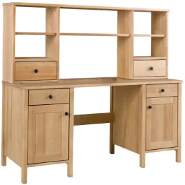 biurko-150-cm-drewniane-prestige-z-nadstawka-i-polkami