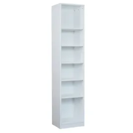 regal-eko-180x40-z-litego-drewna-zabudowany-wysoki-regulowane-polki-bialy