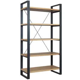 regal-188x100-cm-industrialny-5-polek-harbor-metal-i-lite-drewno