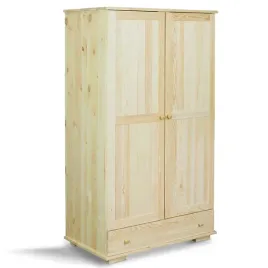 szafa-100-z-litego-drewna-modern-z-szuflada-drazek-na-wieszaki-sosnowa