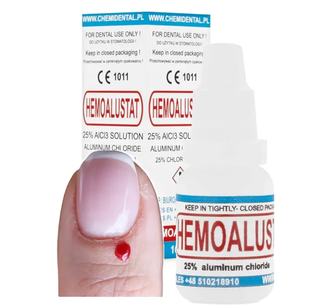 Płyn do hamowania krwawienia Hemoalustat tamujący krwawienie skórek 10ml