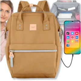 plecak-miejski-damski-brazowy-wielofunkcyjny-na-laptop-wodoodporny-usb-9w1