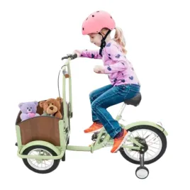 rower-trojkolowy-dzieciecy-12-16-cali-z-koszem-skladany-zielony