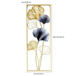 dekoracja-scienna-metalowa-2-szt-liscie-milorzebu-85x31-cm-zlota