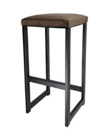 hoker-metalowy-loft-siedzisko-welur-64cm