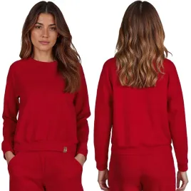 vivisence-9004-czerwony-sportowa-bawelna-modna-nierozpinana-bluza-xl