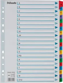 przekladki-plastikowe-a4-szara-esselte-mylar-indeksy-z-nadrukiem-a-z