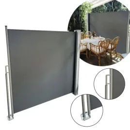 markiza-boczna-oslona-na-taras-300x200cm-wysuwana-szara-balkonowa-roleta