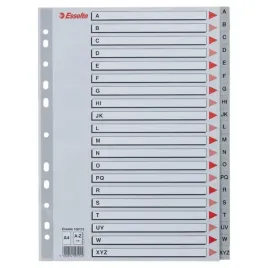 przekladki-plastikowe-szare-pp-a4-a-z-alfabetyczne-esselte-100112