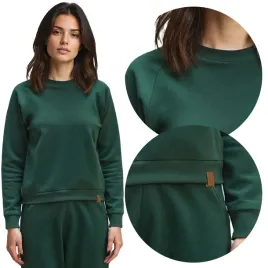 vivisence-9004-zielony-sportowa-bawelna-modna-l-nierozpinana-bluza
