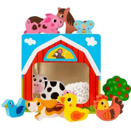 kostka-sorter-ksztaltow-z-figurkami-drewniany-zwierzatka-na-wsi-anek-smily
