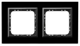 ospel-sonata-ramka-podwojna-czarne-szklo-grubosc-4mm-r-2rgc-32-25