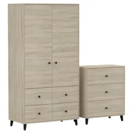 zestaw-fox-szafa-06-komoda-02-szprosy-szuflady-dab-sonoma-producent-pl
