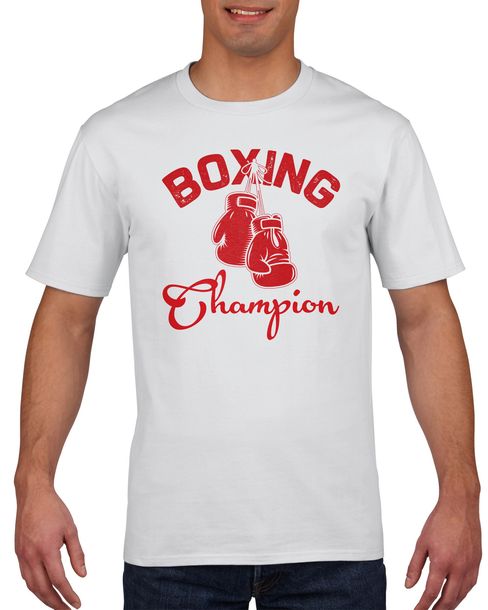 Koszulka męska Mistrz boksu Boxing champion XXL Biały