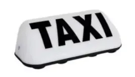 lampa-ukosna-led-taxi-biala-z-napisem-sterowana-pilotem