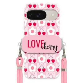 etui-do-google-pixel-9-case-uchwyt-rozowy-sznurek-slodkie-wisnie-cherry