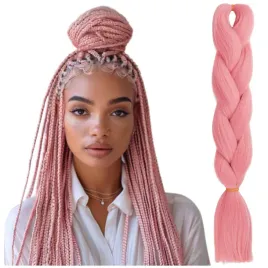 kolorowe-wlosy-do-warkoczykow-sztuczne-warkocze-pasma-jasny-rozowy-100g