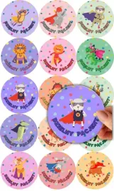 naklejki-dzielny-pacjent-zwierzeta-150-szt-5-cm-15-wzorow-okragle