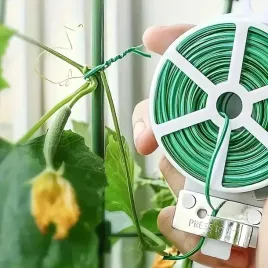 drut-ogrodowy-100-m-do-wiazania-roslin-z-obcinakiem-zielony