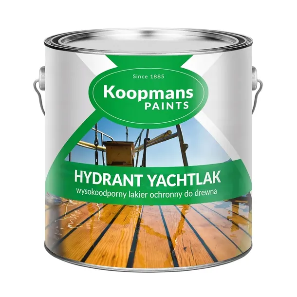Lakier Wysokoodporny Koopmans - HYDRANT YACHTLAK 2.5 L Bezbarwny