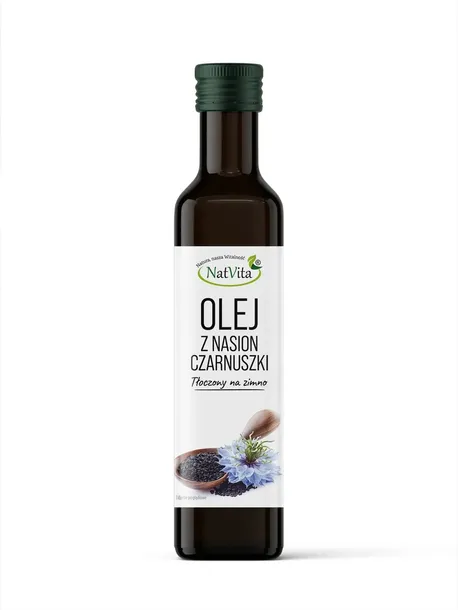 Olej z Czarnuszki Tłoczony Na Zimno Naturalny Płyn OMEGA 3 500ml NatVita