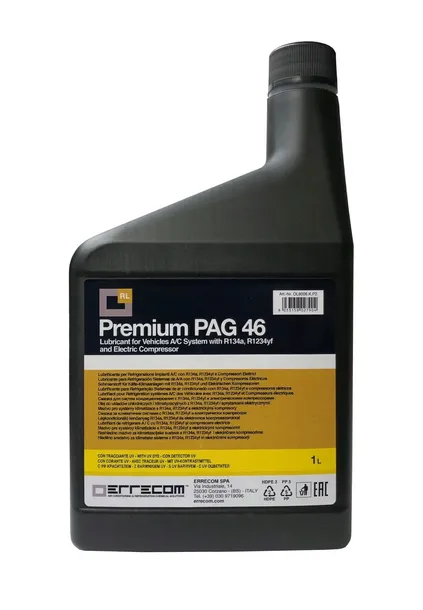 Olej PAG 46 z barwnikiem UV do autoklimatyzacji 1000 ml