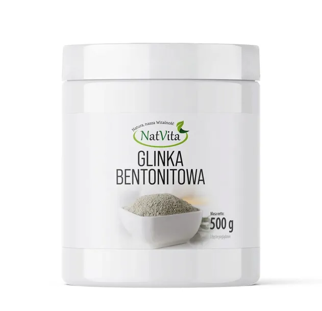 Bentonit Glinka Bentonitowa Bentonit Wapniowy Montmorylonit 500g NatVita