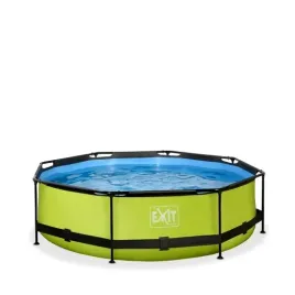 basen-stelazowy-okragly-exit-toys-300x76cm-limonkowy-pompa-filtrujaca