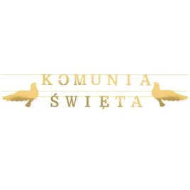 baner-komunia-swieta-zloto-lusto-golabki-dekoracje-na-scianke-komunijne