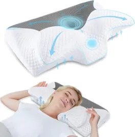 poduszka-ortopedyczna-ergonomiczna-pianka-pamieciowa-bol-szyi-ramion-szara