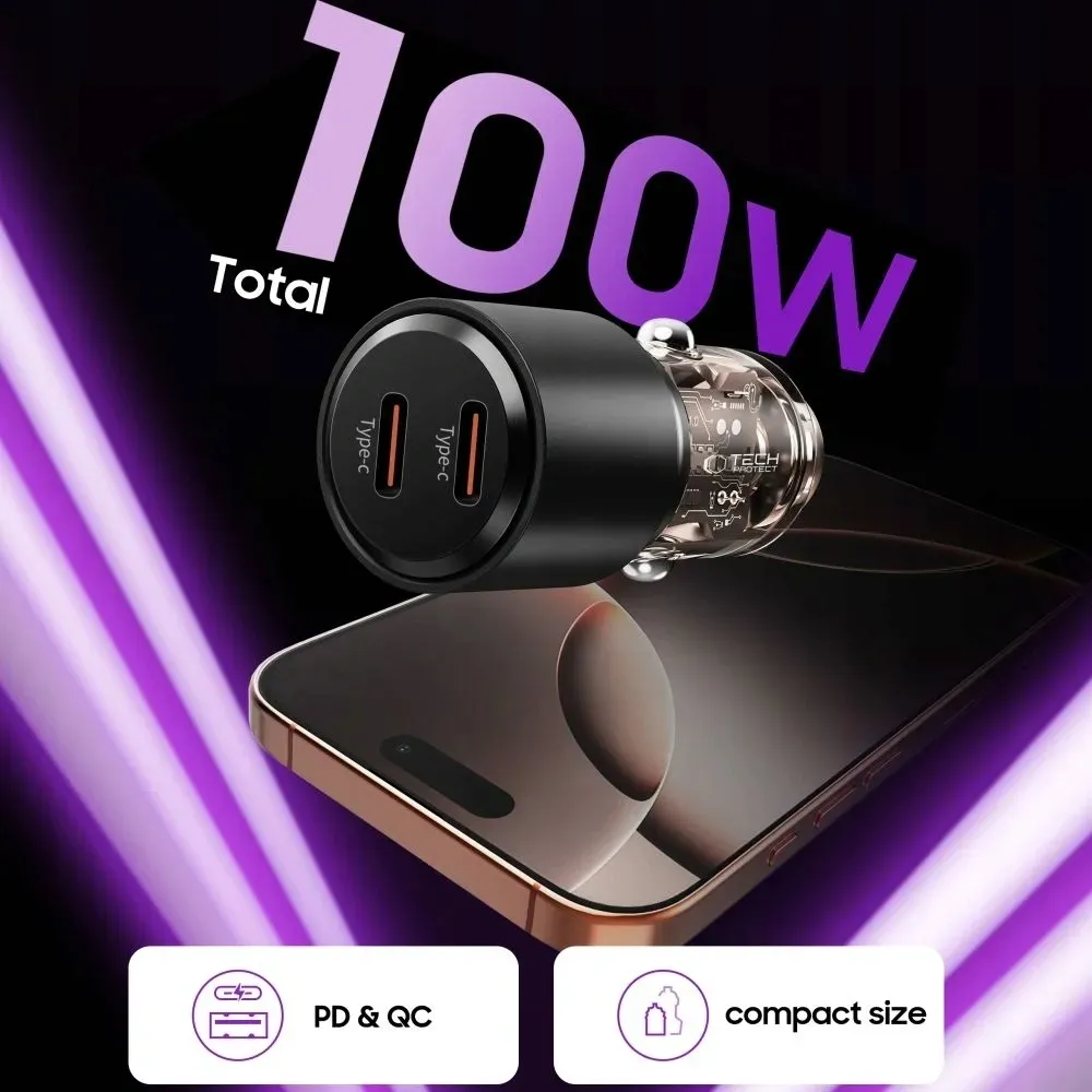 ladowarka-samochodowa-tech-protect-cc03-2xusb-c-100w-do-pd-czarna-stan-nowy