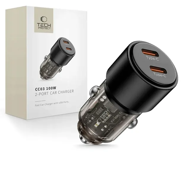ladowarka-samochodowa-tech-protect-cc03-2xusb-c-100w-do-pd-czarna-zgodnosc-ze-standardem-quick-charge-1-0-quick-charge-2-0-quick-charge-3-0