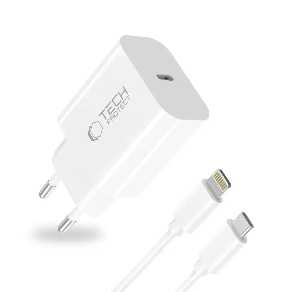 ladowarka-tech-protect-nc20w-usb-c-20w-kabel-lightning-do-iphone-biala-stan-nowy
