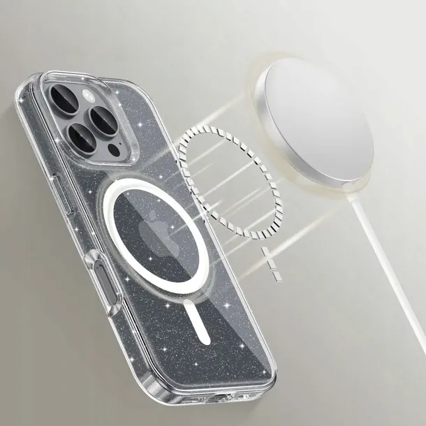 etui-tech-protect-flexair-magsafe-do-iphone-16e-glitter-przezroczyste-case-typ-plecki