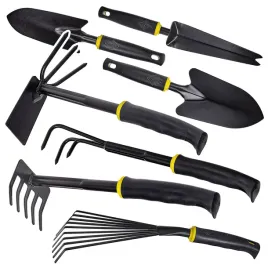 zestaw-ogrodniczy-wycinak-do-chwastow-grabki-motyczka-pazurki-lopatki-7-szt
