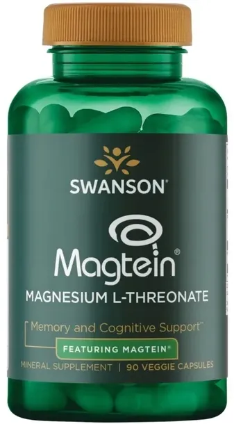 Swanson Magtein L-Treonian magnezu 90 kaps Serce Układ nerwowy Krew - Mózg